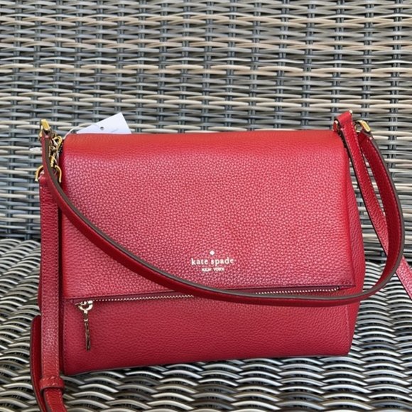 Kate Spade Leila Medium Flap Leather Shoulder Bag - Picture 2 of 16